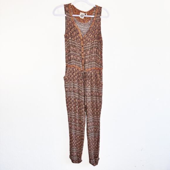 Anthropologie Lilka Dani Sleeveless Floral Tie Waist Straight Leg Jumpsuit Small - Picture 15 of 16